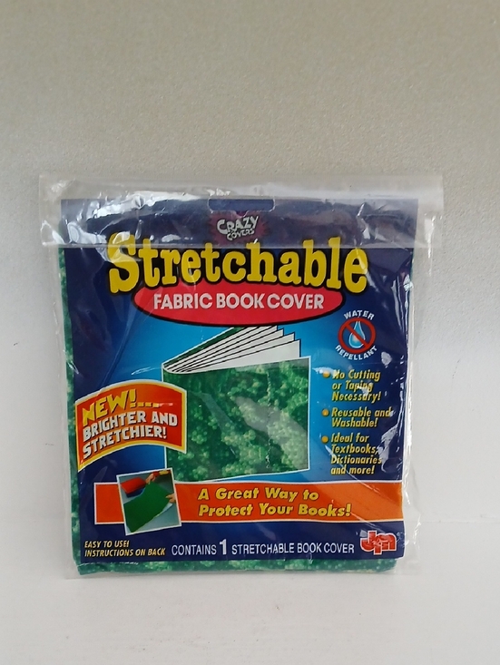 Other - Stretchable Fabric Book Cover - Green Pattern